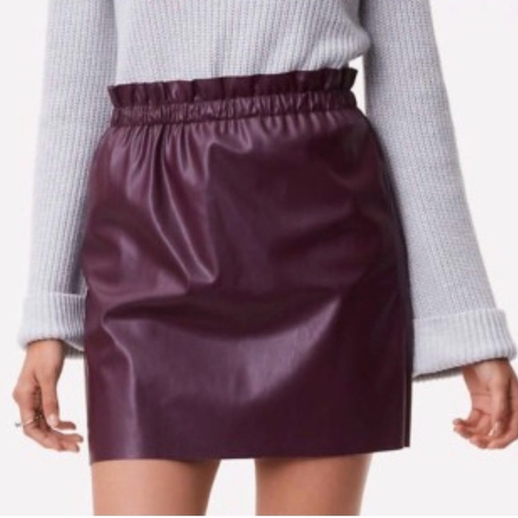LOFT Dresses & Skirts - The Loft Faux Leather Mini Skirt